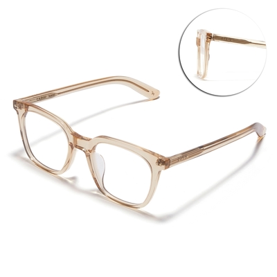 CARIN 方框膠框光學眼鏡 NewJeans代言/透褐色#RAMS S C3
