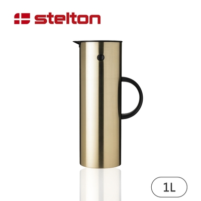 【Stelton】丹麥啄木鳥真空保溫壺1L-金