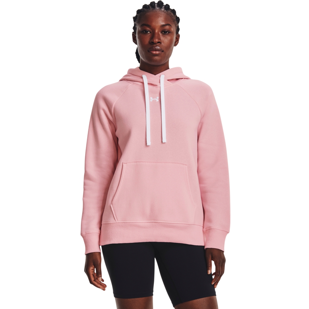 【UNDER ARMOUR】UA 女 Rival Fleece連帽長袖套頭衫