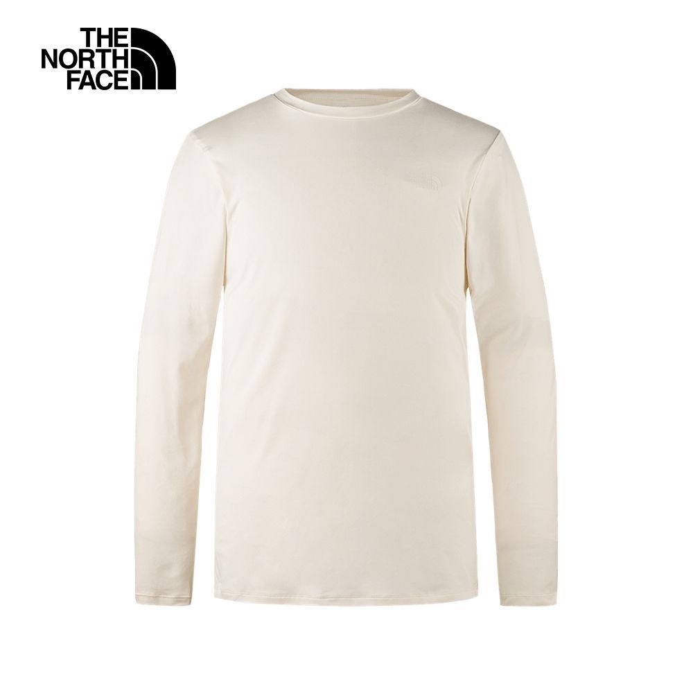 The North Face M DUNE SKY L/S CREW 男長袖上衣-米白-NF0A83TGQLI 