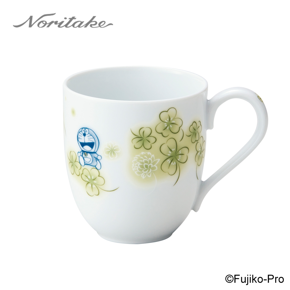 【NORITAKE】哆啦A夢-花卉系列  三葉草馬克杯290ML