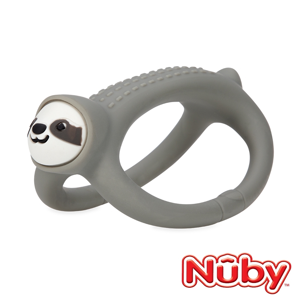 Nuby 矽膠搖搖固齒器-樹懶