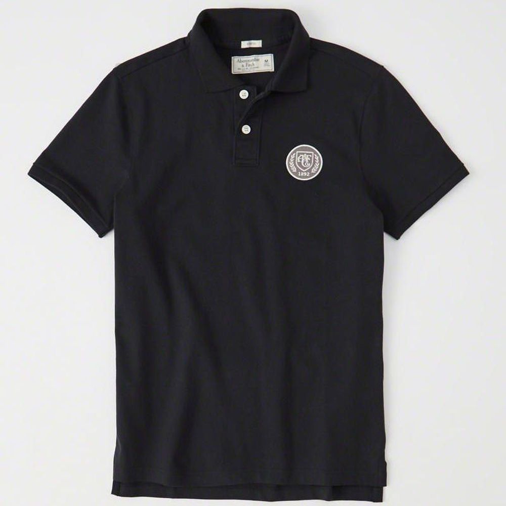 AF a&f Abercrombie & Fitch POLO 黑色 0821