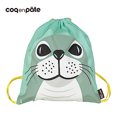 【COQENPATE】法國有機棉無毒環保布包 - 童趣輕鬆包- 海豹