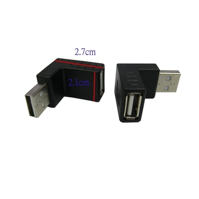 (二入)SAFEHOME USB 2.0 A公 轉 A母 直角270度轉接頭，適合筆電 USB 轉向接設備 CU2602
