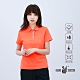 【遊遍天下】女款抗UV吸濕排汗機能格紋POLO衫GS1016桔色 product thumbnail 2