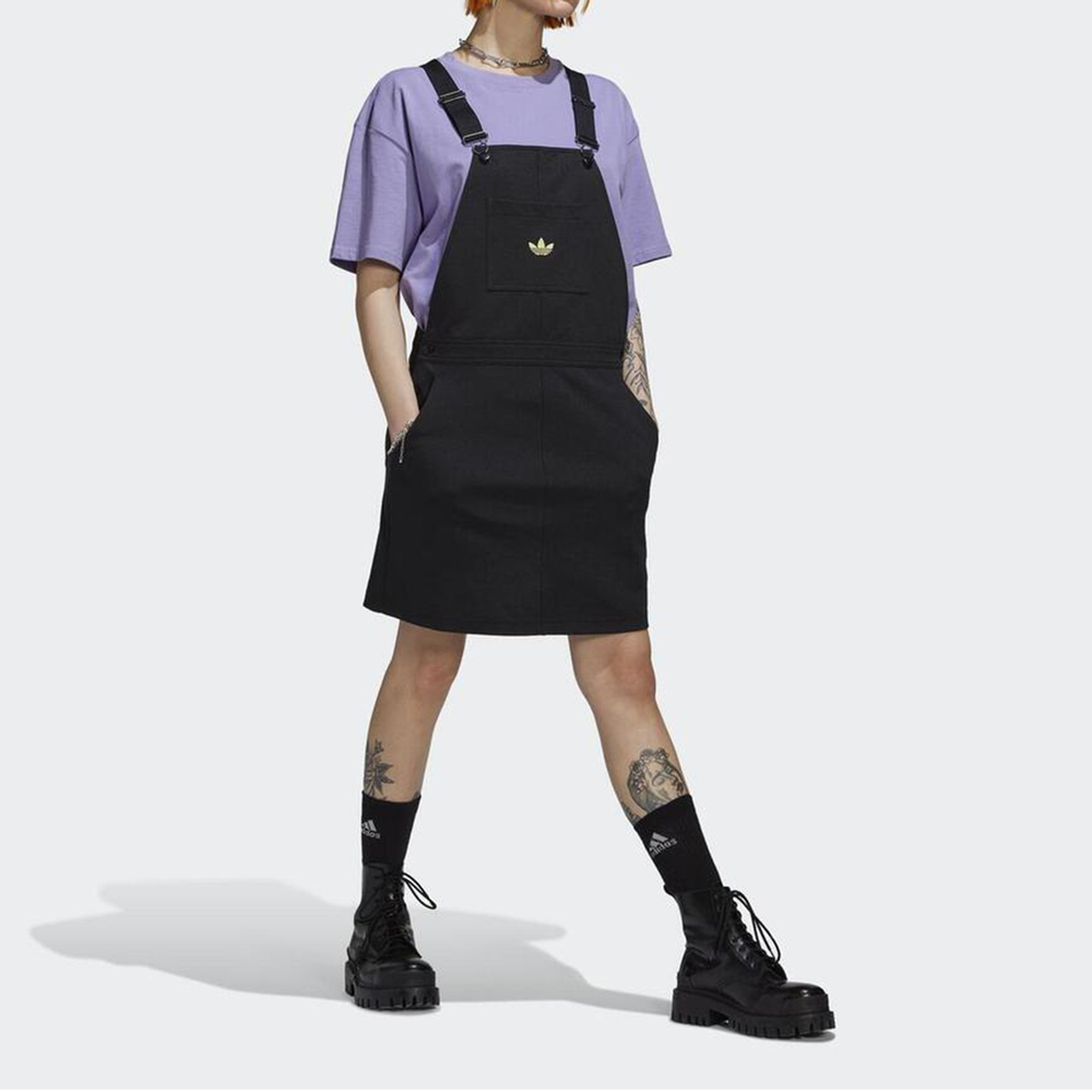 Adidas Dungaree Dress HB9458 女 連身吊帶裙 國際版 運動 休閒 工業風 時髦 有型 黑