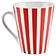 《EXCELSA》瓷製馬克杯(紅直紋400ml) | 水杯 茶杯 咖啡杯 product thumbnail 1