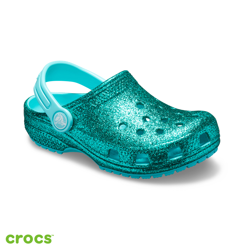 Crocs 卡駱馳 (童鞋) 金蔥設計小克駱格-205441-40M