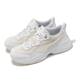 Puma 休閒鞋 Cilia Regent Romance 女鞋 白 象牙白 厚底 低筒 皮革 復古 小白鞋 39337101