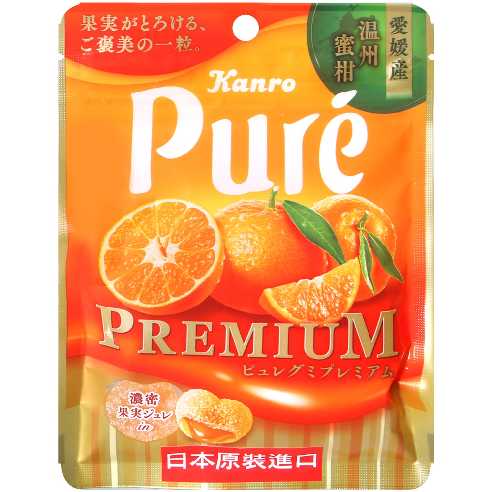 (即期良品)Kanro甘露 Pure愛媛蜜柑軟糖 54g