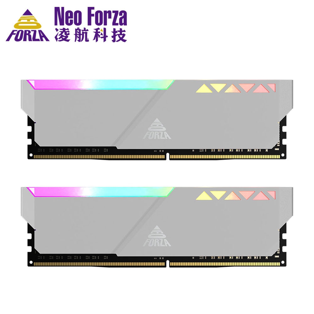 Neo Forza 凌航 TRINITY RGB DDR5 5600 32G(16G*2)電競超頻記憶體(白色)