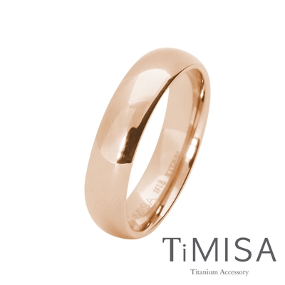 TiMISA《簡單生活》純鈦戒指 (玫瑰金)