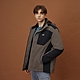 GIORDANO 男裝輕暖系列衝鋒衣 - 16 中灰X標誌黑 product thumbnail 1