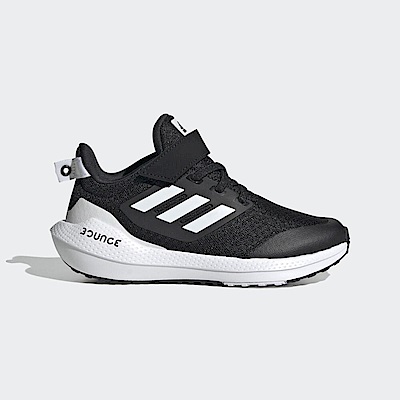 Adidas EQ21 Run 2.0 EL K GY4371 中童 慢跑鞋 運動 休閒 緩震 魔鬼氈 包覆 黑白