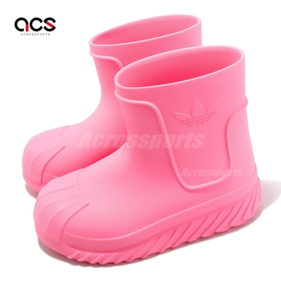 adidas 雨鞋 Adifom Superstar Boot W 女鞋 粉 芭比粉 厚底 膠鞋 三葉草 愛迪達 IE4613