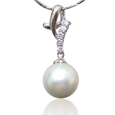 【小樂珠寶】時髦風格-3A南洋深海貝珍珠項鍊