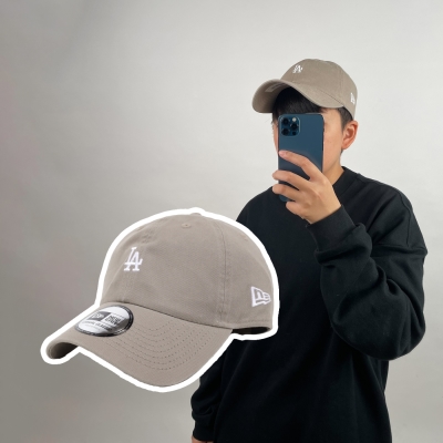 New Era 棒球帽 Casual Classic MLB 棕 白 可調式帽圍 洛杉磯道奇 LAD 老帽 帽子 NE14147988