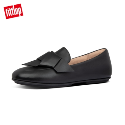 FitFlop LENA KNOT LEATHER LOAFERS 靚黑色