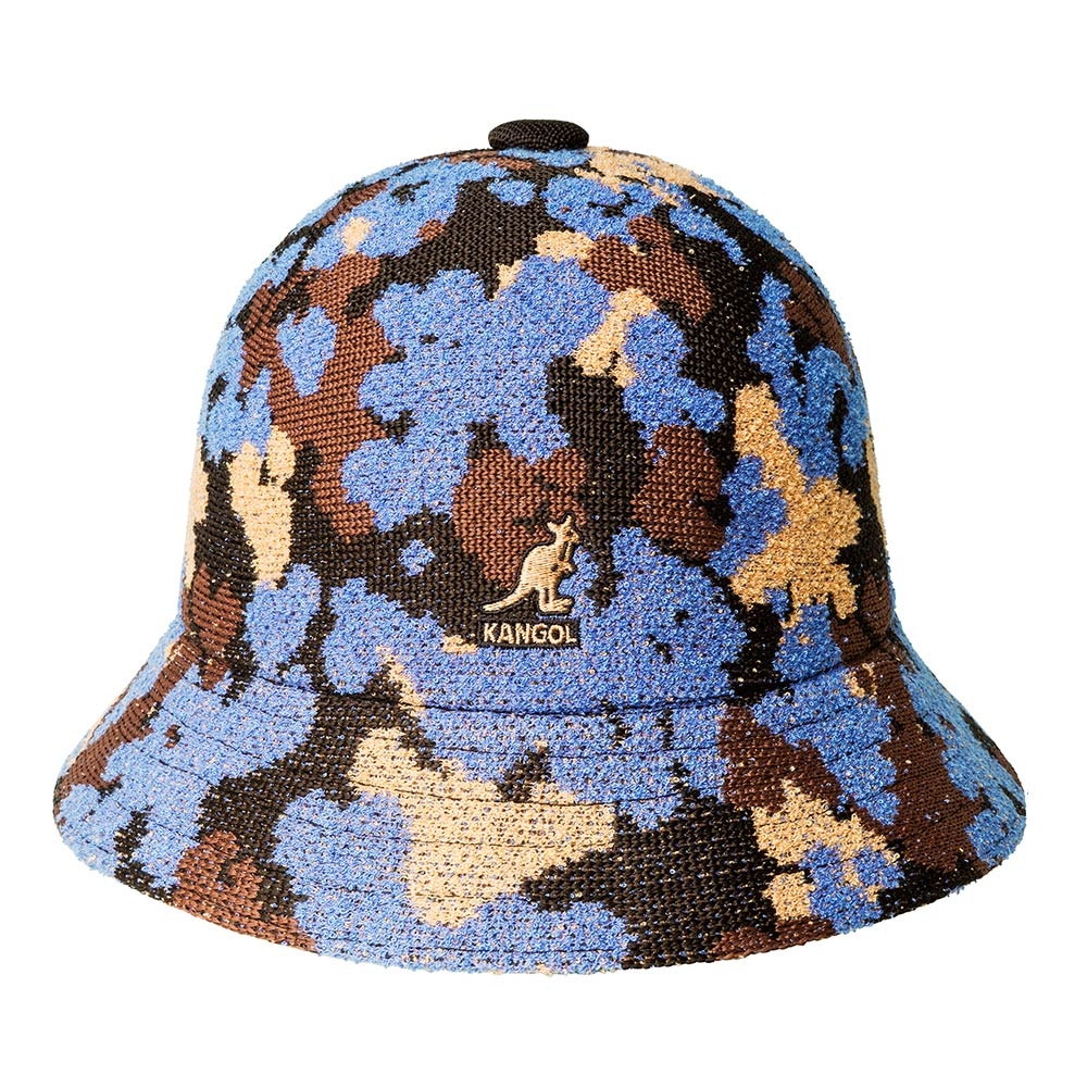 KANGOL-CAMO 迷彩鐘型帽-棕色
