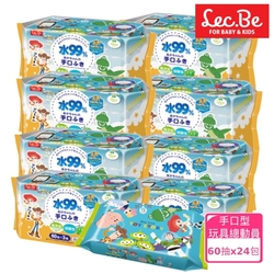日本LEC 迪士尼口手專用純水99%濕紙巾箱購玩具總動員60抽X24包入