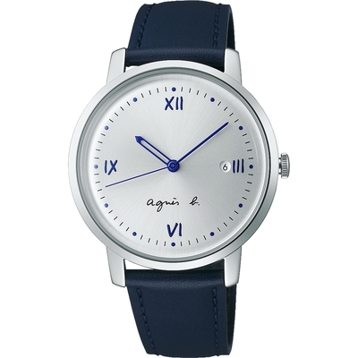 agnes b. marcello系列手寫時標經典腕錶-VJ32-KZD0Z/BG8012X1