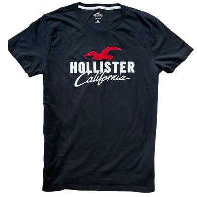 Hollister HCO 男性 短袖 T恤 黑色 2308