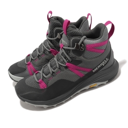 Merrell 登山鞋 Siren 4 Mid GTX 女鞋 防水 灰 桃紅 戶外 郊山 越野 高筒 ML500336