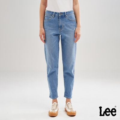 Lee 女款 413 高腰標準小直筒牛仔褲 淺藍洗水