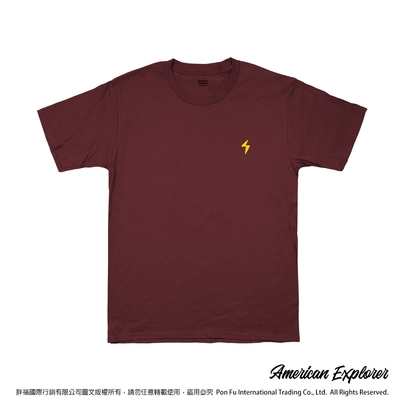 American Explorer 美國探險家 印花T恤(客製商品無法退換) 圓領 美國棉 T-Shirt 獨家設計款 棉質 短袖 - 閃電