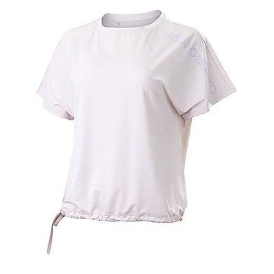 Mizuno [K2TAB20302] 女 短袖 T恤 瑜珈 運動 休閒 彈性 舒適 抗紫外線 美津濃 燕麥白