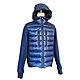 MONCLER 羽絨拼接布面連帽外套(寶藍) product thumbnail 1