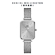 Daniel Wellington DW 手錶 Quadro Unitone 20X26幻彩麥穗式金屬編織小方錶 簡約銀 DW00100486 product thumbnail 2