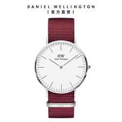 Daniel Wellington DW 手錶 Classic Roselyn 40mm玫瑰紅織紋錶 DW00100268 DW00100270