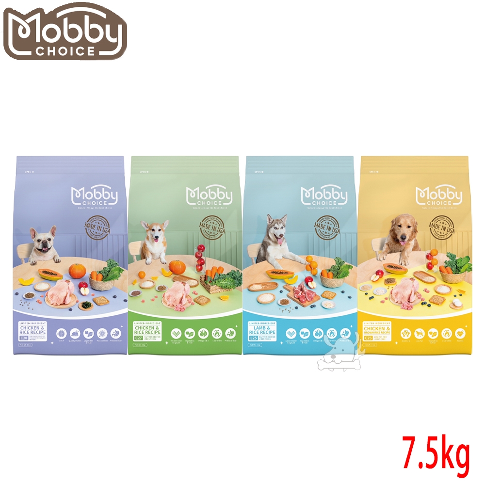 Mobby 莫比 犬食譜系列 飼料 7.5kg X 1包