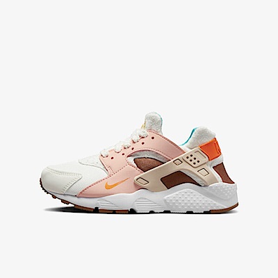 Nike Huarache Run GS [FD4632-181] 大童 休閒鞋 運動 經典 武士鞋 舒適 穿搭 白 橘