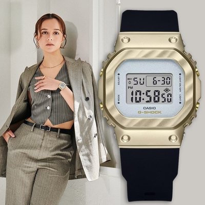 CASIO 卡西歐 G-SHOCK 香檳金系列 方型電子手錶 送禮首選 GM-S5600BC-1