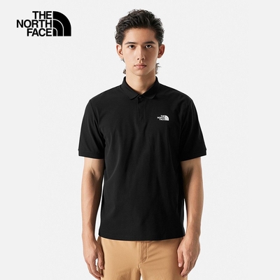 The North Face M LW PIQUE POLO - AP男女短袖POLO上衣-黑-NF0A87W2JK3