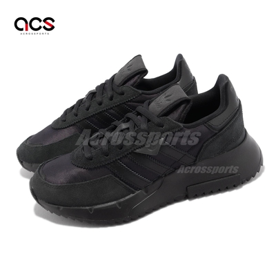 adidas 休閒鞋 Retropy F2 黑 全黑 男鞋 女鞋 情侶鞋 復古 麂皮 反光 三葉草 愛迪達 GW9358