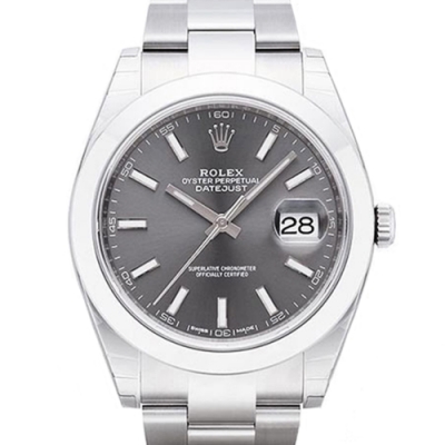 ROLEX 勞力士126300 Datejust蠔式恆動鍊帶款x灰x41mm