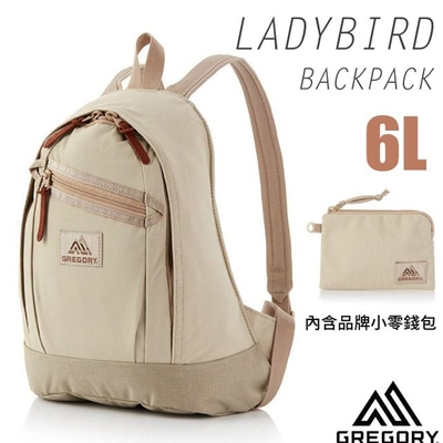 【GREGORY】LADYBIRD BACKPACK XS 6L 超輕多功能迷你後背包+手挽袋_131372-1775 沙色