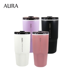 〔買一送一〕【AURA 艾樂】簡約真陶瓷激凍杯800ml(4色可選)