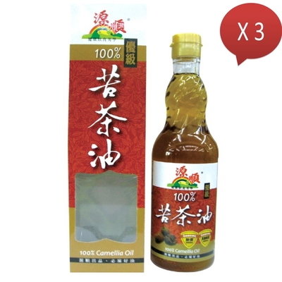 【源順】優級100%苦茶油(450mlx3瓶)