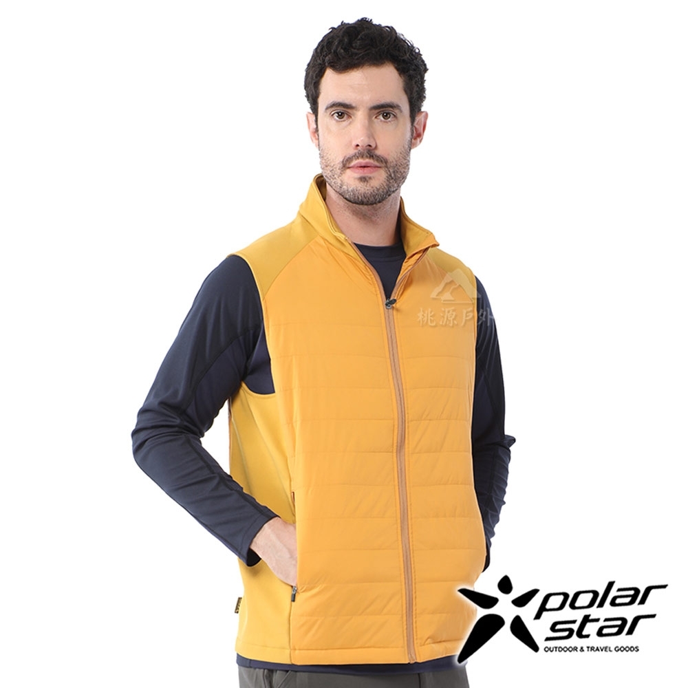PolarStar 中性 異材質鋪棉背心『黃』P20213 product image 1