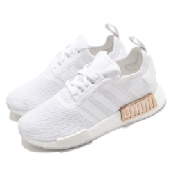 adidas 休閒鞋 NMD R1 襪套式 女鞋 愛迪達 三葉草 Boost底 緩震 穿搭 白 金 FV1788