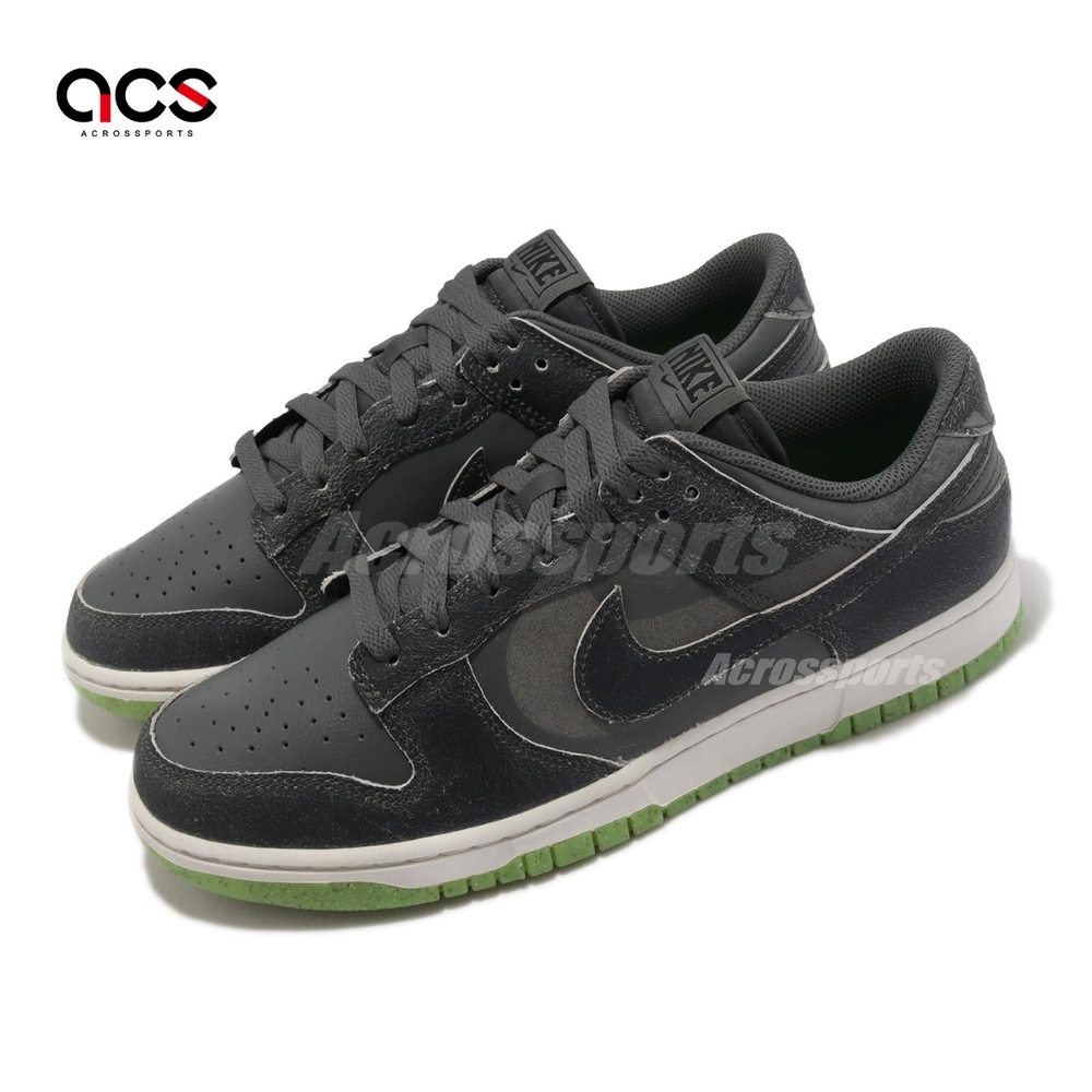 Nike 休閒鞋Dunk Low Retro PRM 男鞋黑螢光綠仿舊經典低筒萬聖節DQ7681