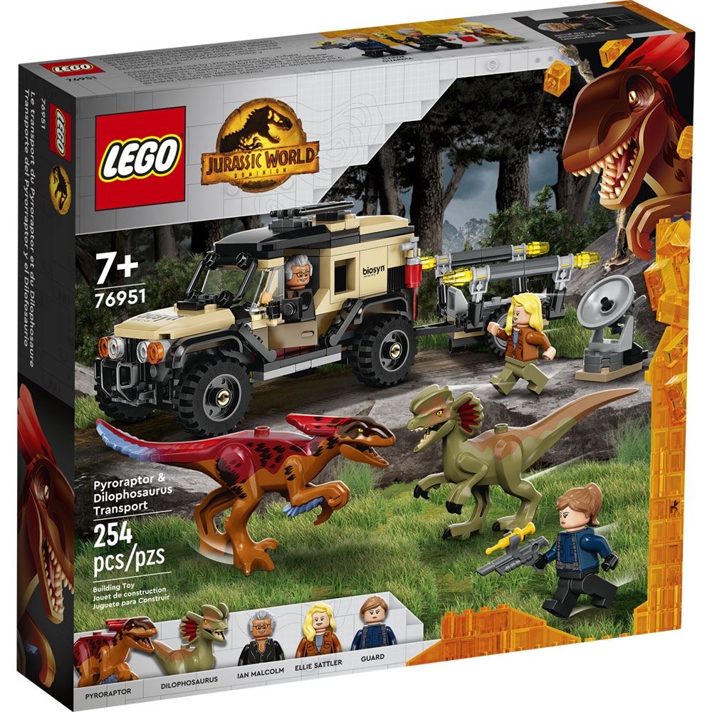 樂高LEGO 侏儸紀世界系列 - LT76951 Pyroraptor & Dilophosaurus Transport