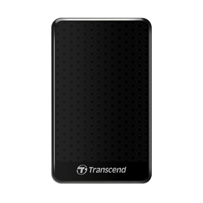 創見 StoreJet 25A3 2.5吋 2TB USB3.1 Gen1 纖薄抗震時尚行動硬碟(黑)-TS2TSJ25A3K