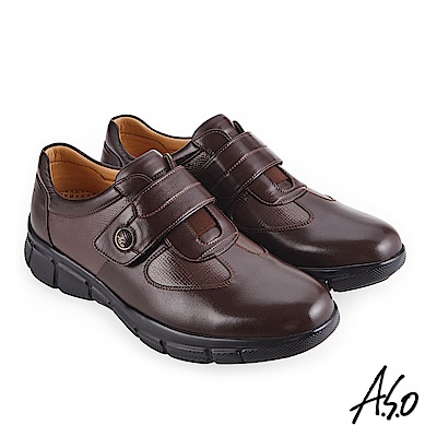 A.S.O 3D超動能 舒適超彈力休閒鞋 咖啡