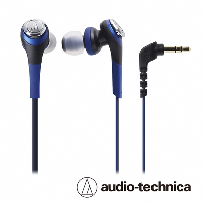 鐵三角ATH-CKS550i iOS耳塞式專用耳機藍| Audio-Technica 鐵三角